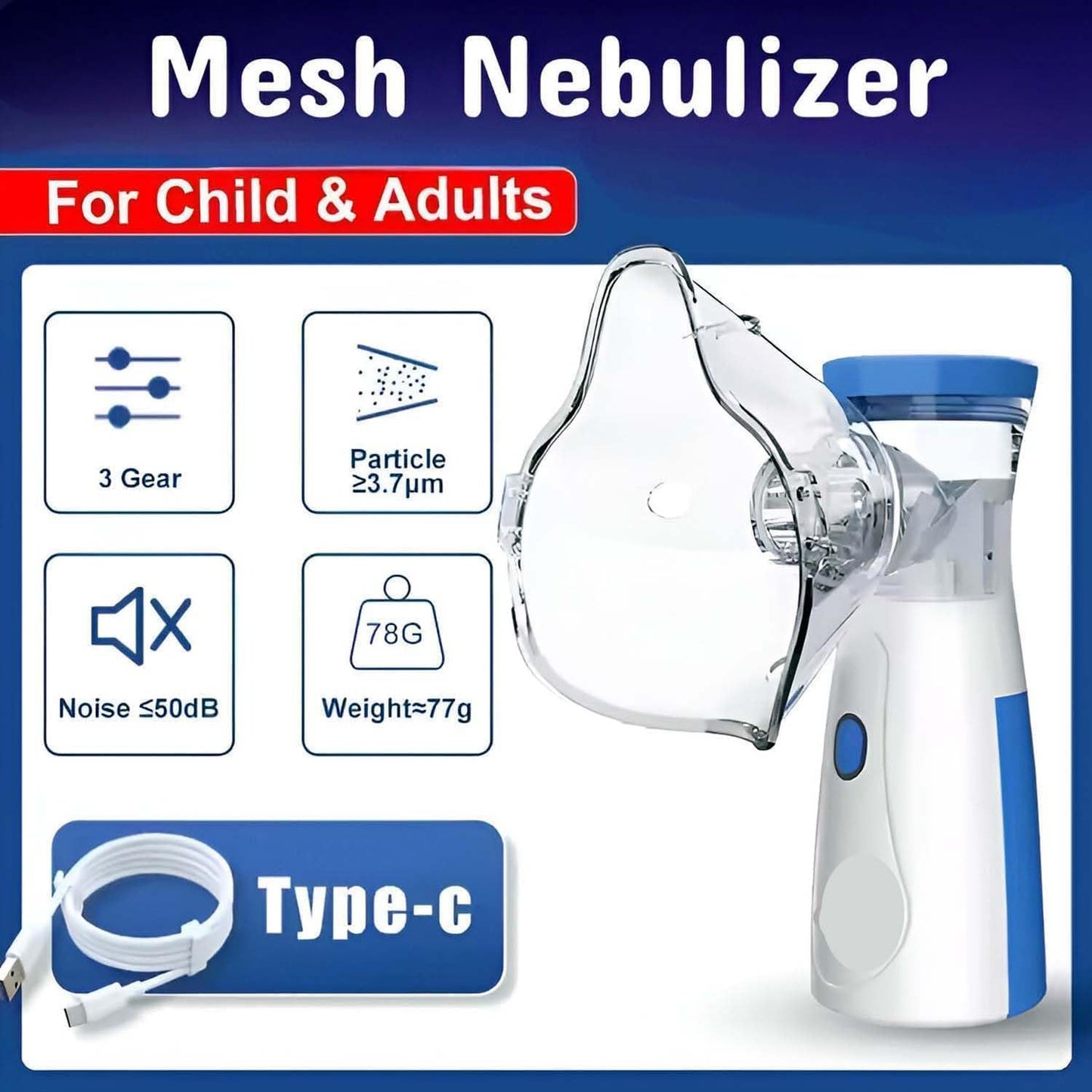 Portable Nebulizer Machine for Kids and Adults