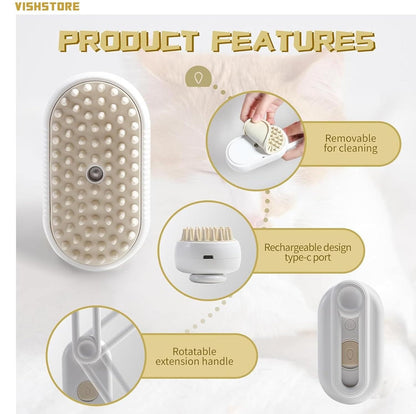 Steaming Pet Hair Brush